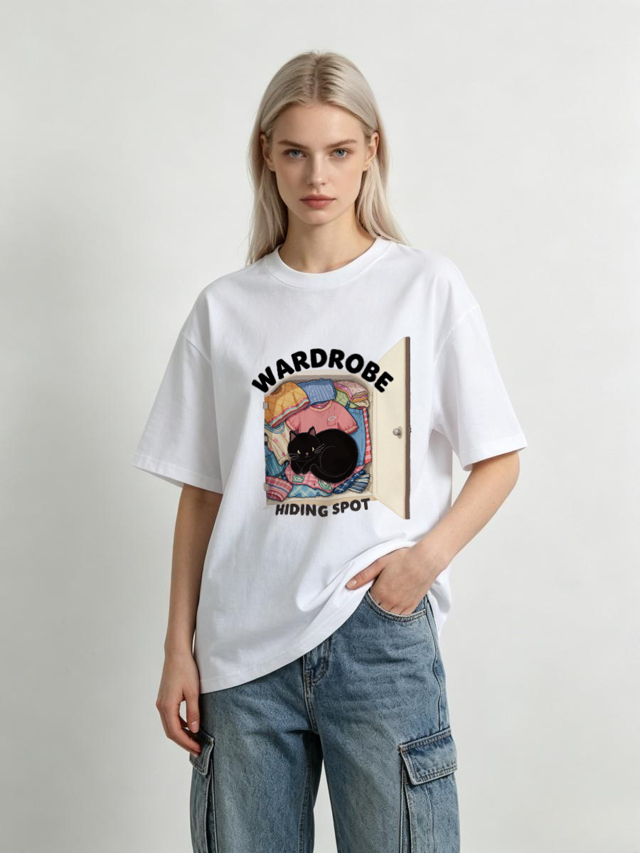 Women Formal Wear Korean - Kaos Wanita Katun Oversize Y2K Vintage