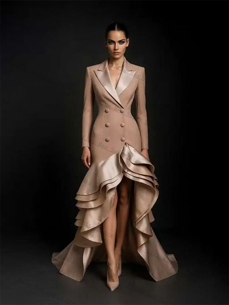 Women'S Formal Wear Tuxedo - Setelan Wanita Champagne 1 Potong Blazer
