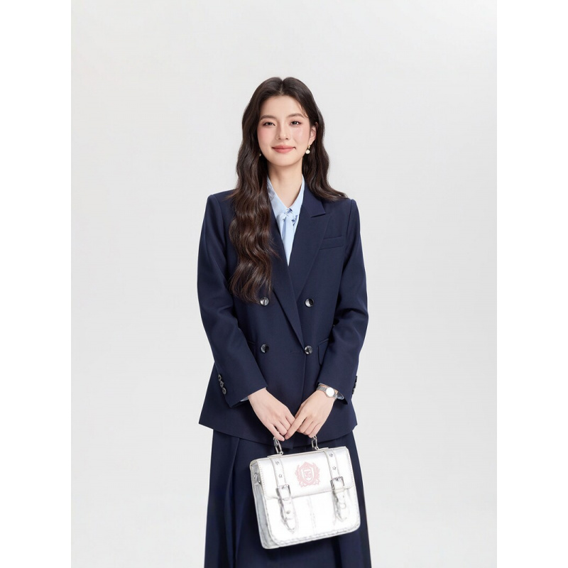 Women Formal Wear Korean - Setelan bisnis wanita warna biru navy