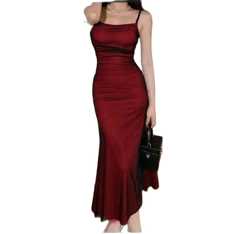 Formal Wear For Women Xl - Gaun Maxi korset Bodycon tanpa lengan