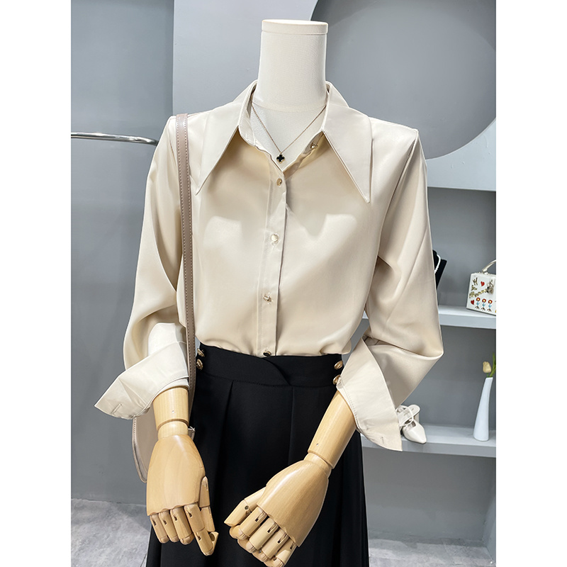 Kemeja Lengan Panjang Wanita B - Women Formal Wear Korean ulasan dan harga