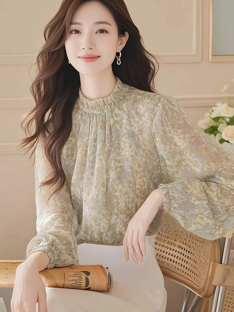 Kemeja Lengan Panjang Wanita S - Women Formal Wear Korean ulasan dan harga
