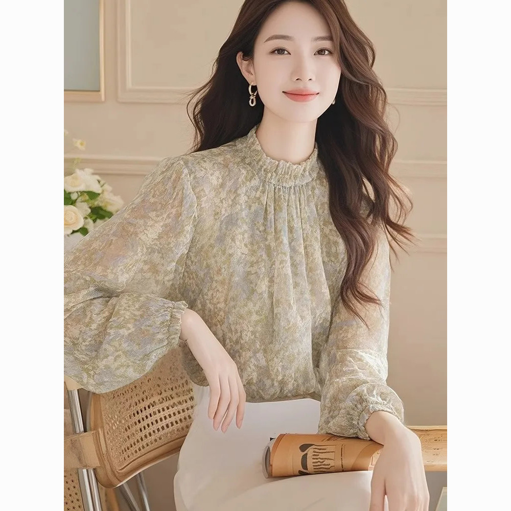 Kemeja Lengan Panjang Wanita S - Women Formal Wear Korean ulasan dan harga