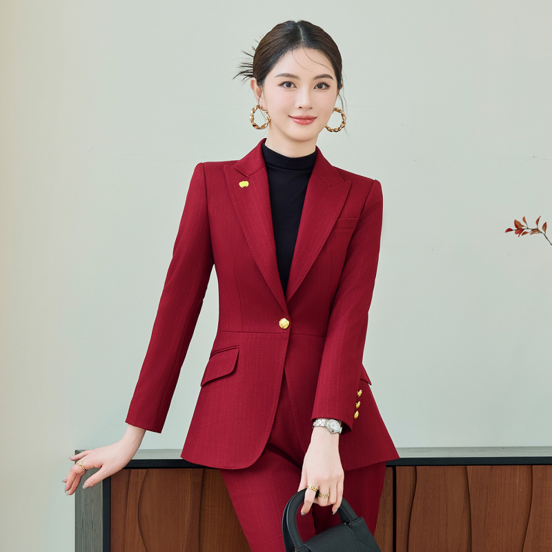 Setelan Jas Merah untuk Wanita - Women Formal Wear Outfits ulasan dan harga