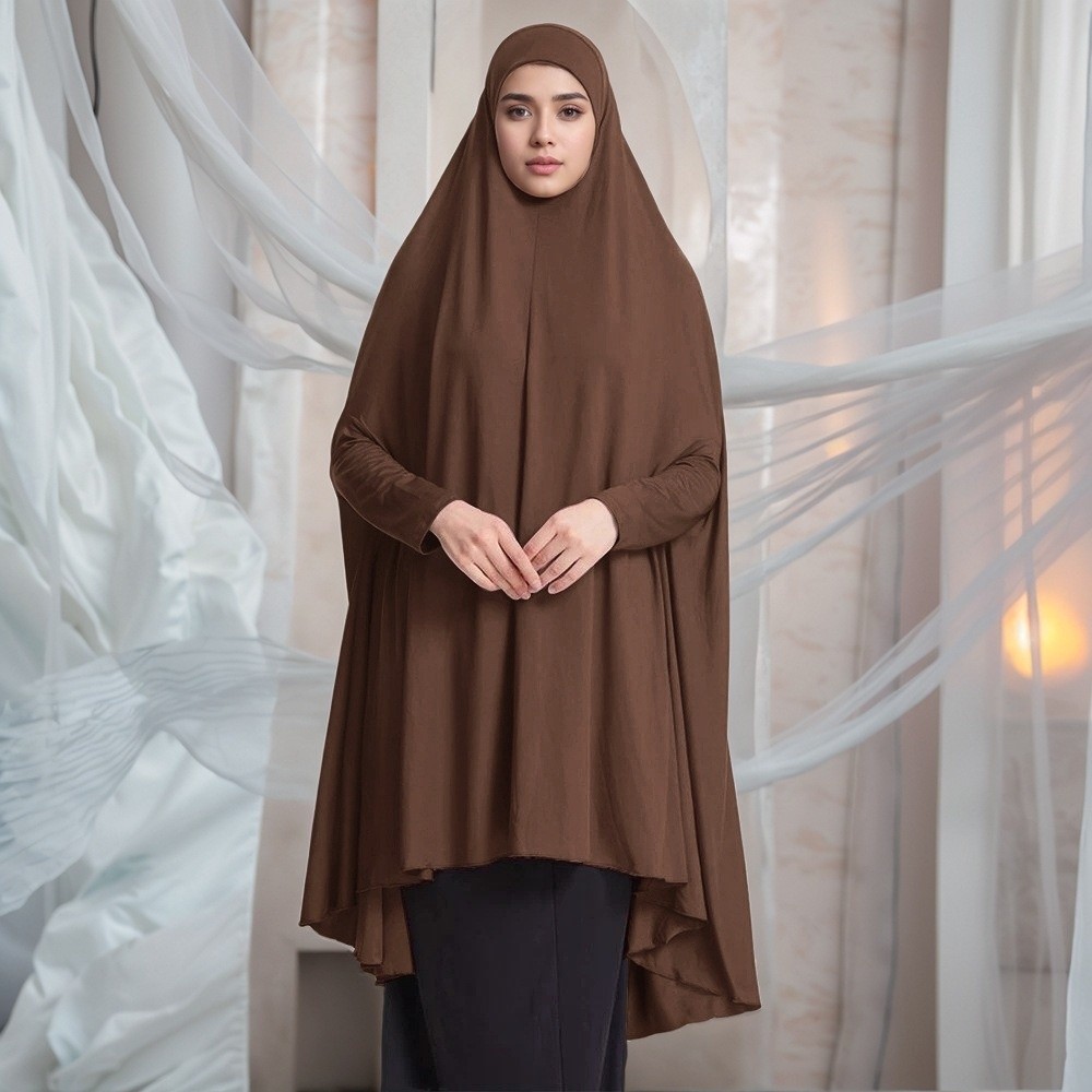Gamis Muslim Polos Elegan Lemb - Women Formal Wear Hijab ulasan dan harga