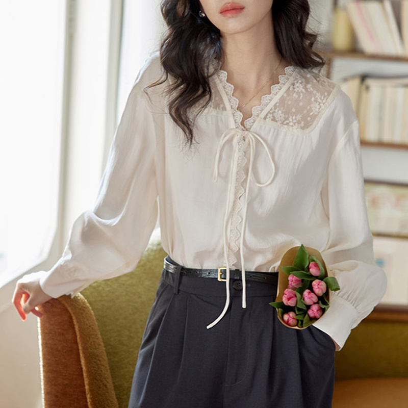 Kemeja Lengan Panjang Wanita S - Women Formal Wear Korean ulasan dan harga