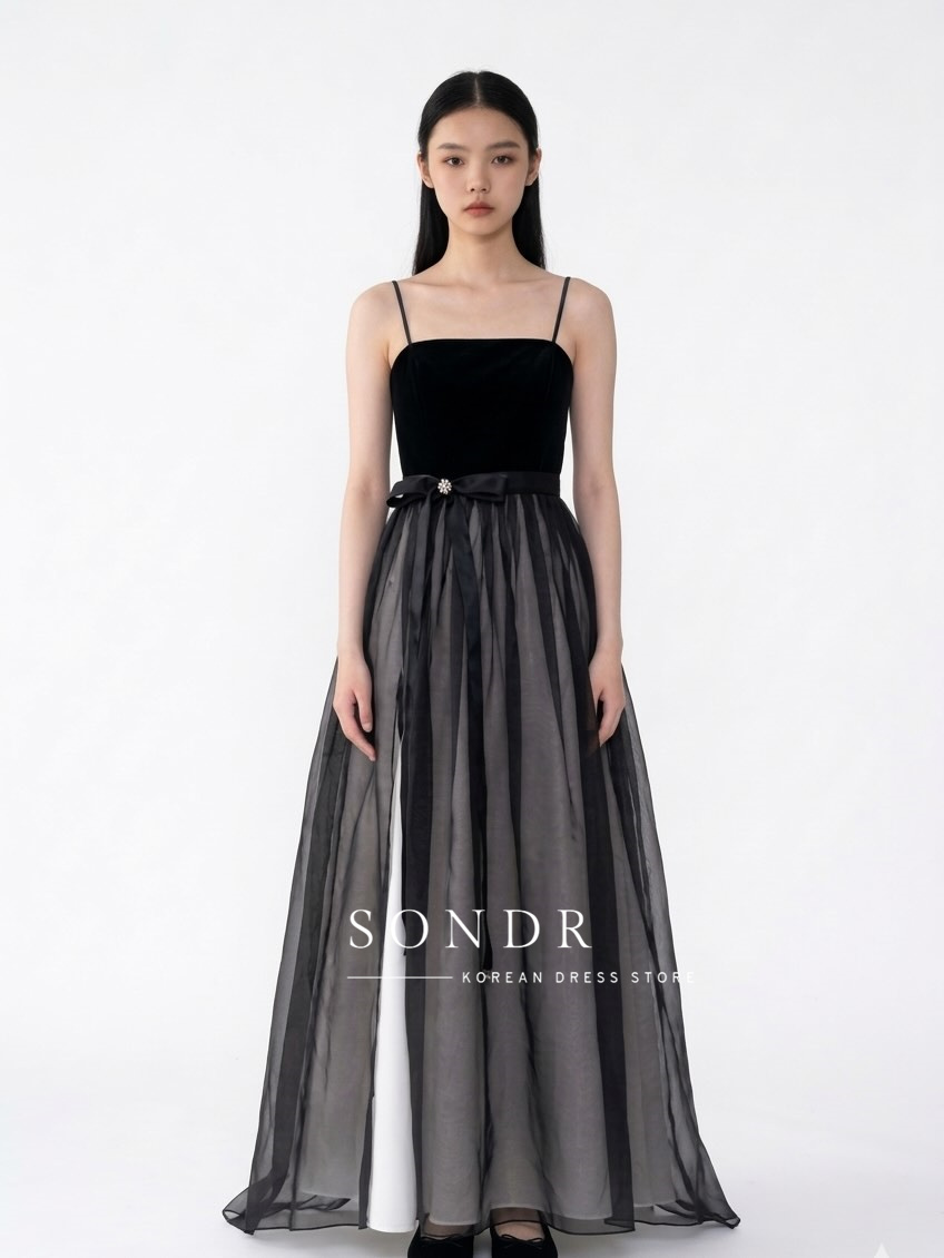 Gaun Malam Korea Model A-Line  - Women Formal Wear Korean ulasan dan harga