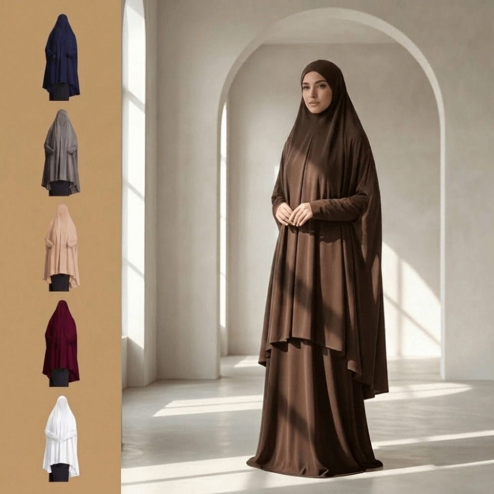 Kaftan Polos Abaya Muslim Eleg - Women Formal Wear Hijab ulasan dan harga