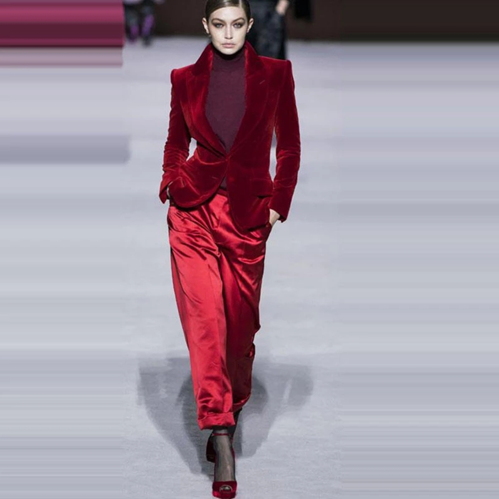 Setelan Celana Wanita Beludru  - Women'S Formal Wear Tuxedo ulasan dan harga